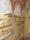 Настенная роспись, изображение арок, колонн, стены и пейзаж